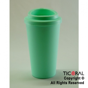 VASO TERMICO CAFE VERDE PASTEL 300 CC X 1